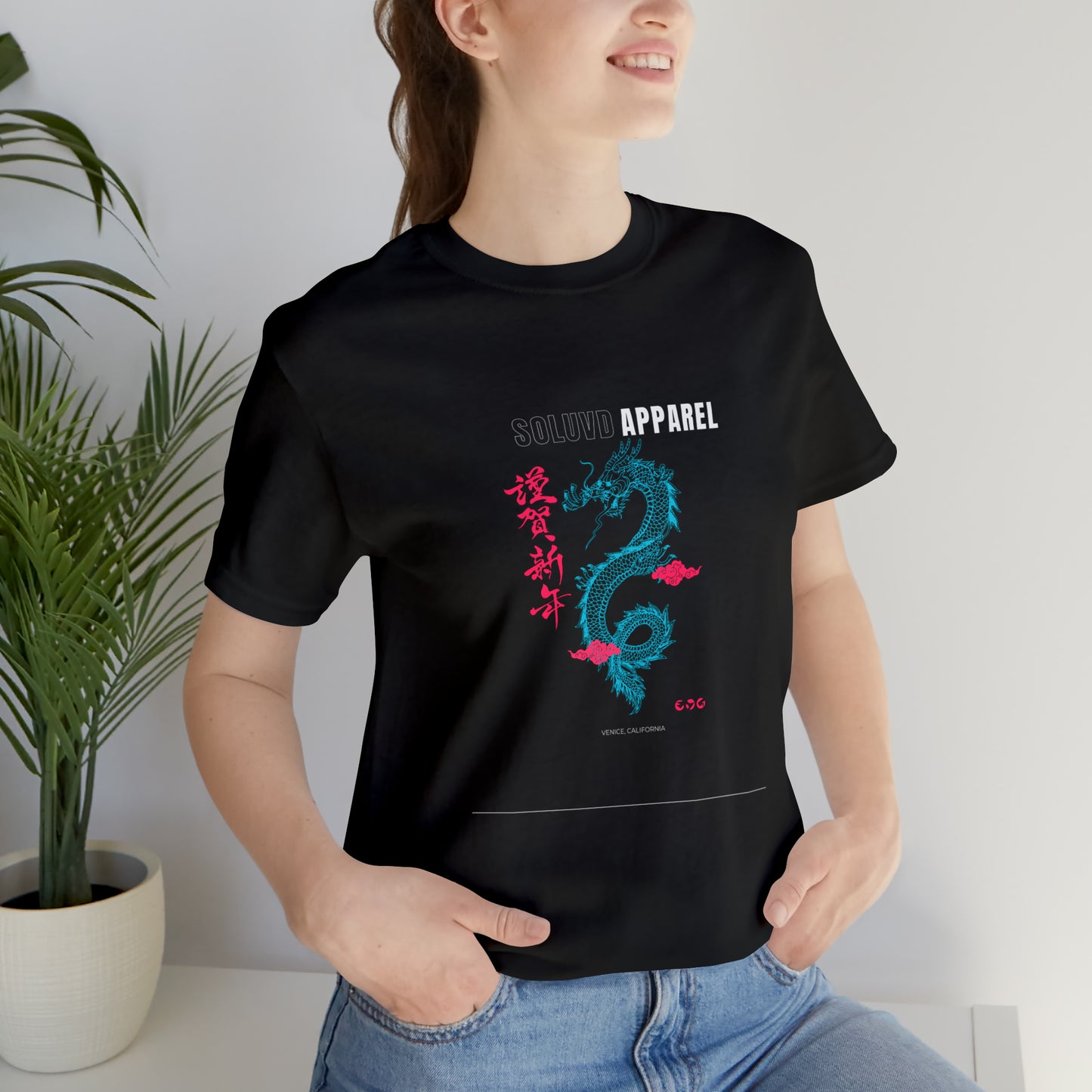 Soluvd Dragon Apparel Unisex, Women's, Men's Short Sleeve Tee