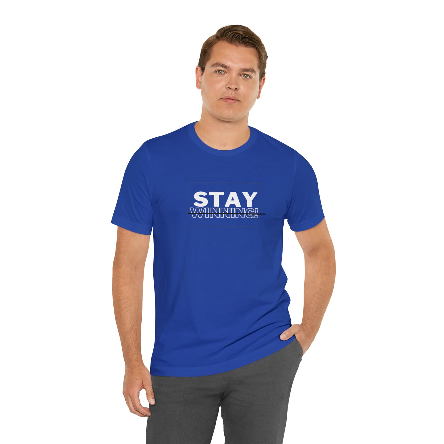 Soluvd Stay Winning Unisex, Women's, Men's Short Sleeve Tee