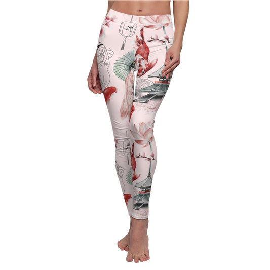 Soluvd Pink Pagoda Women's Casual Leggings