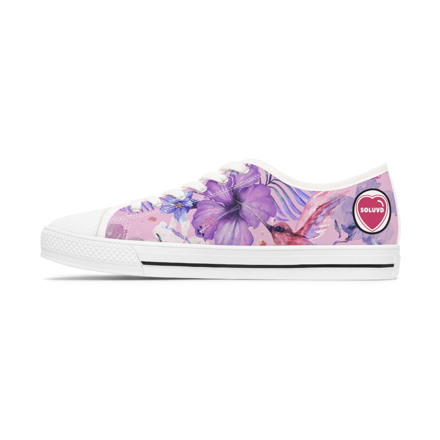 Soluvd Purple Vacay Women's Low Top Sneakers
