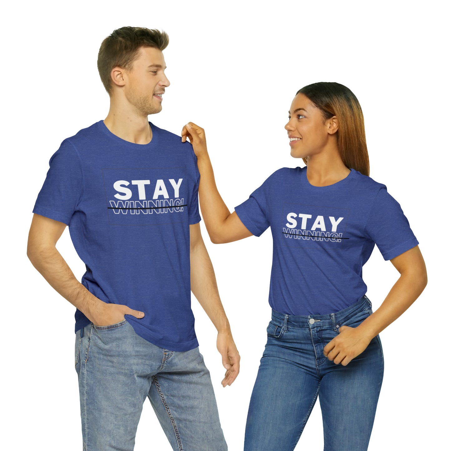 Soluvd Stay Winning Unisex, Women's, Men's Short Sleeve Tee