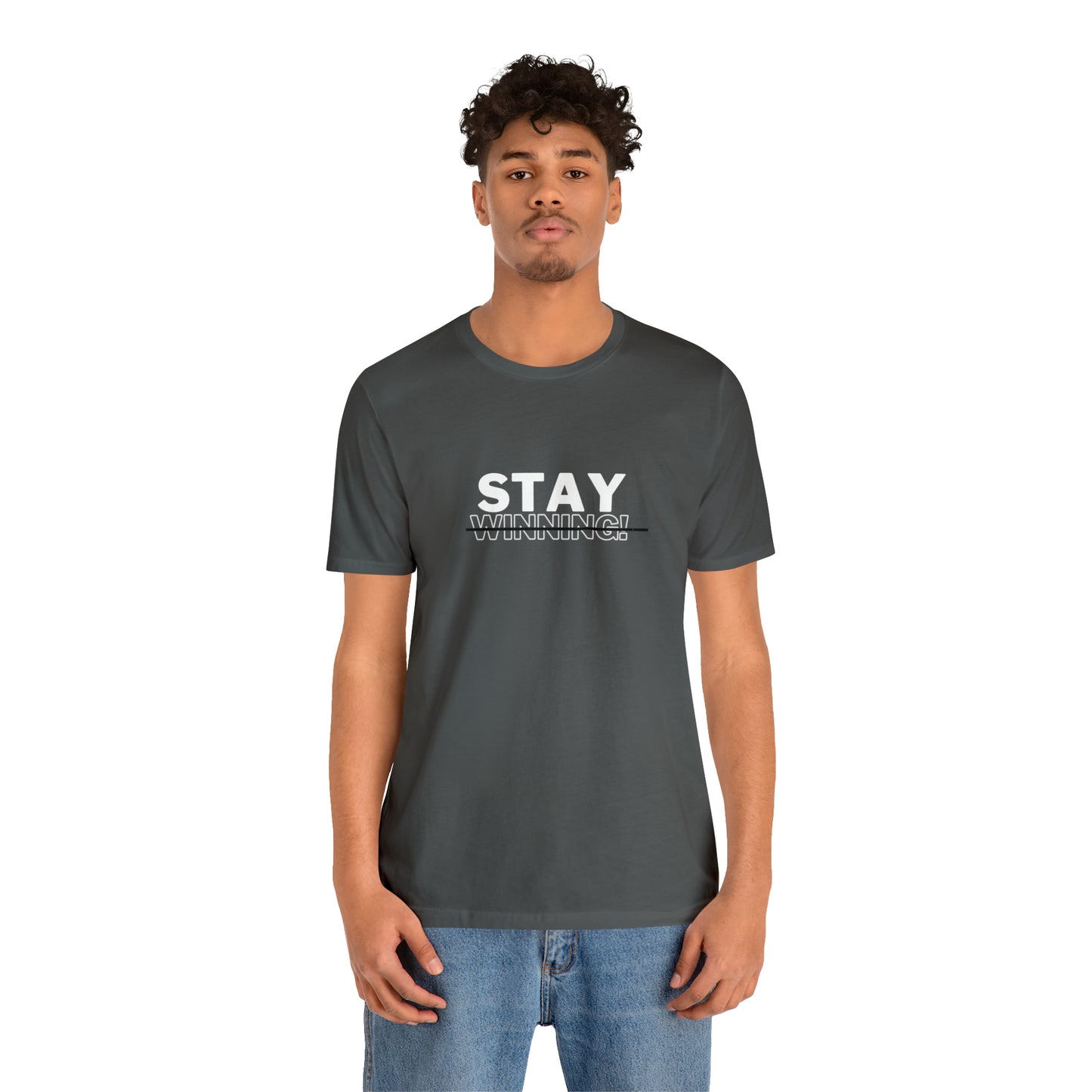 Soluvd Stay Winning Unisex, Women's, Men's Short Sleeve Tee