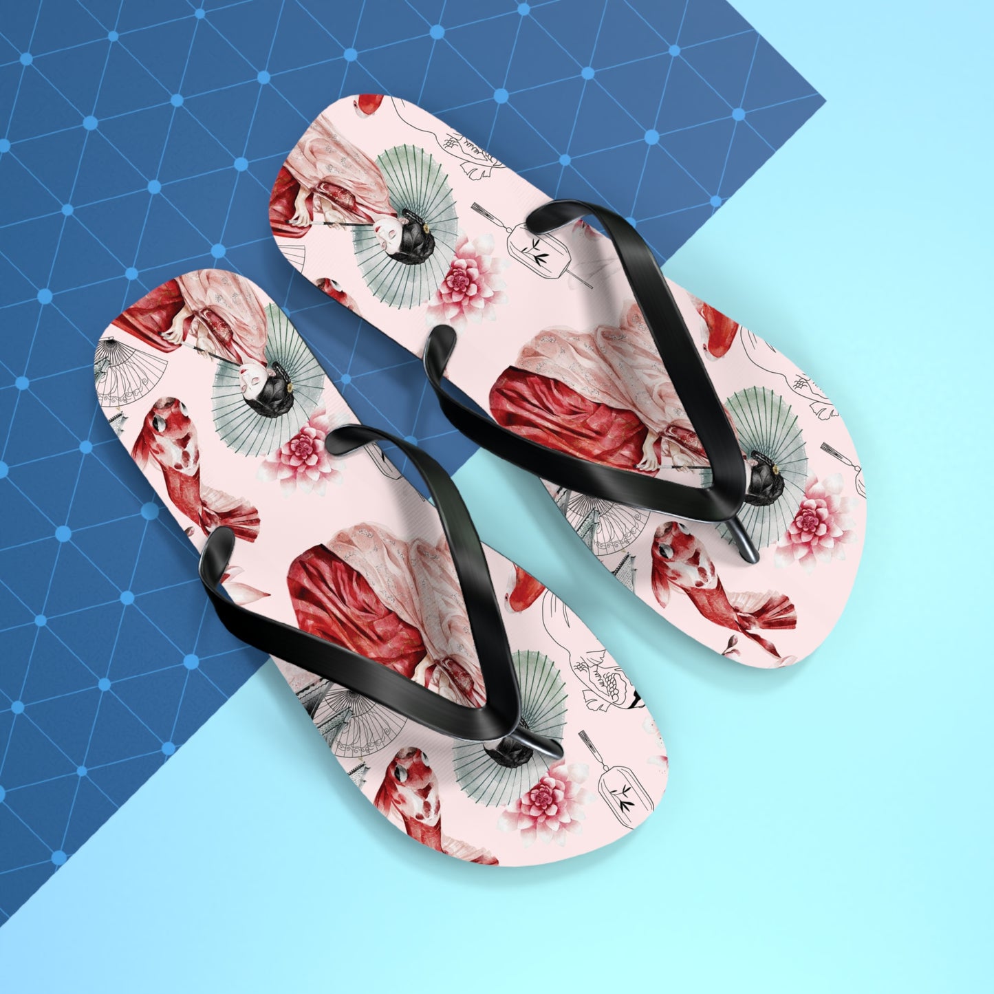 Soluvd Pink Pagoda Women's Flip Flops