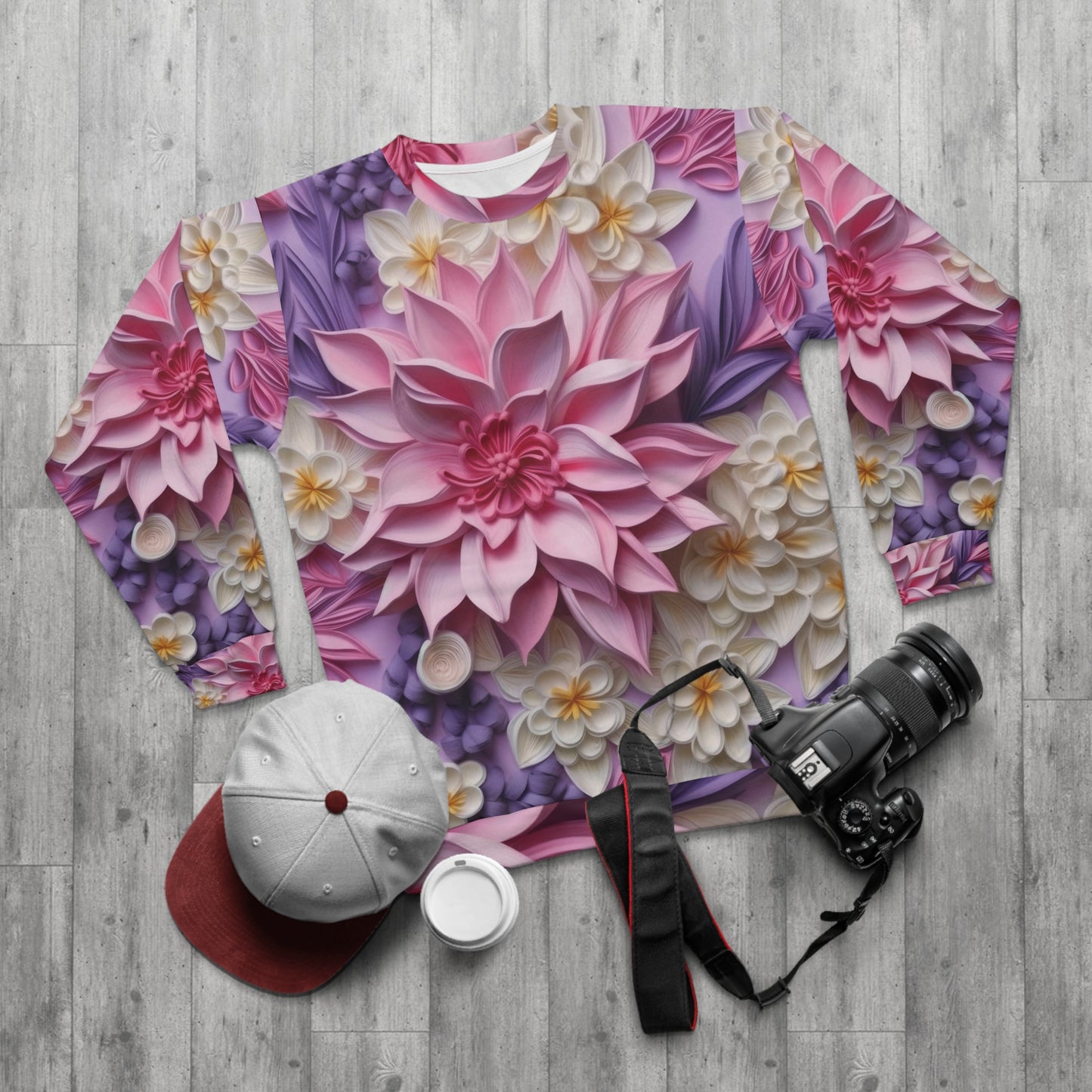 Poppin Floral Unisex Sweatshirt | Soluvd | Women's and Men's