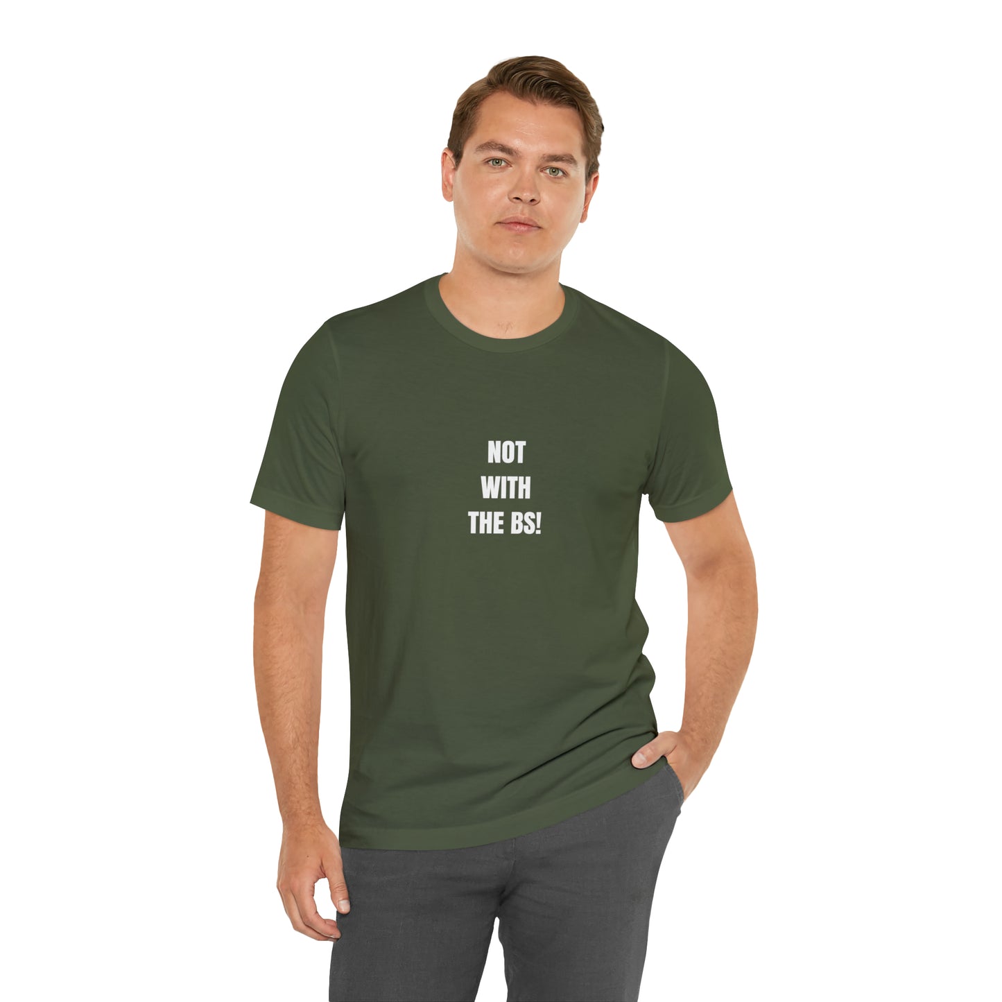 Soluvd Not With The BS! Unisex, Women's, Men's Jersey Short Sleeve Tee