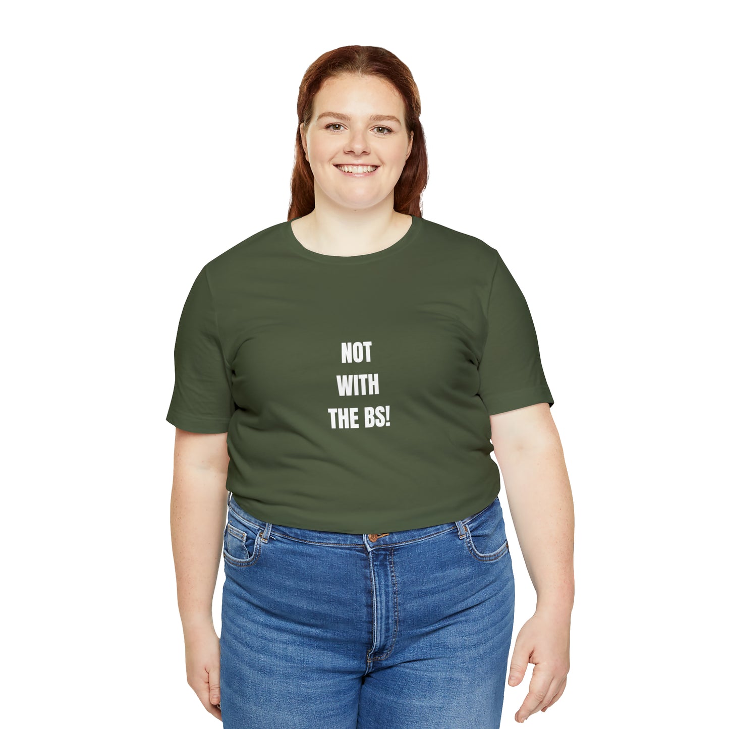 Soluvd Not With The BS! Unisex, Women's, Men's Jersey Short Sleeve Tee