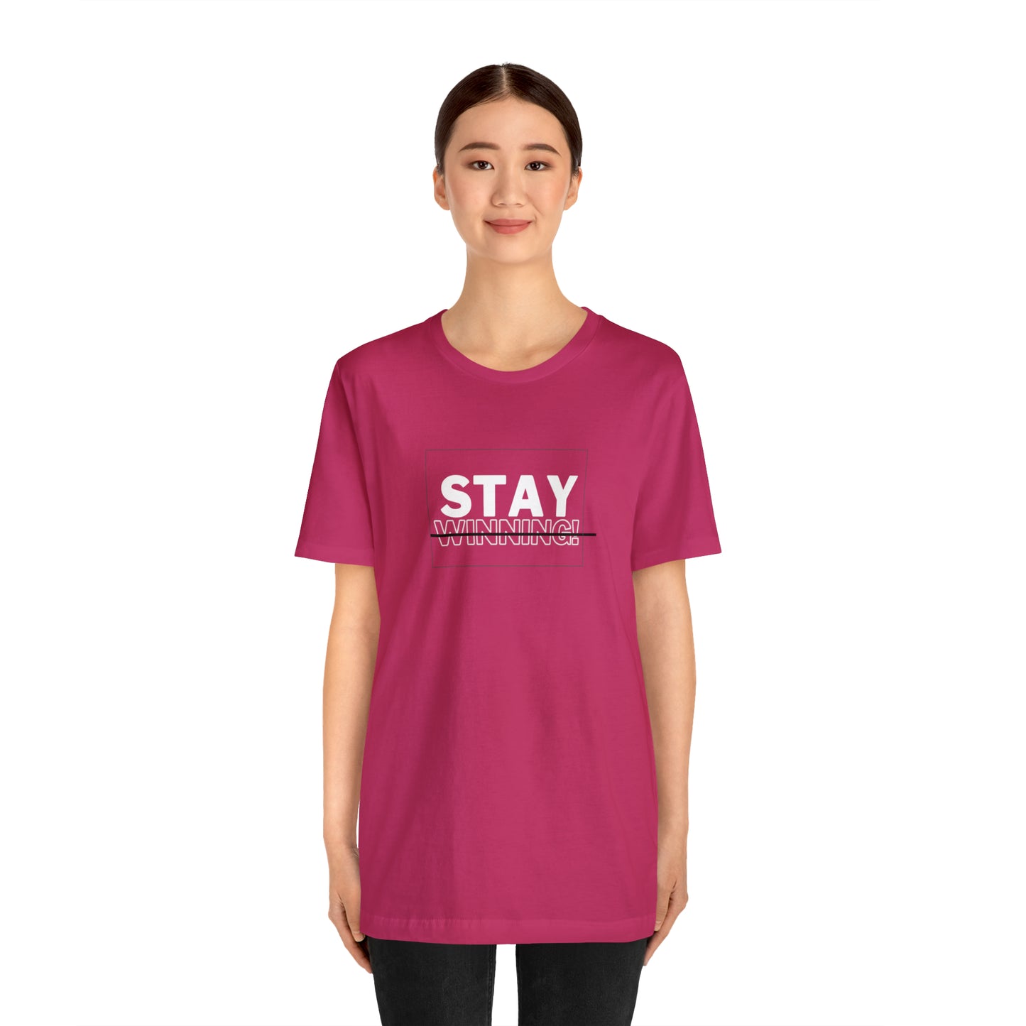 Soluvd Stay Winning Unisex, Women's, Men's Short Sleeve Tee