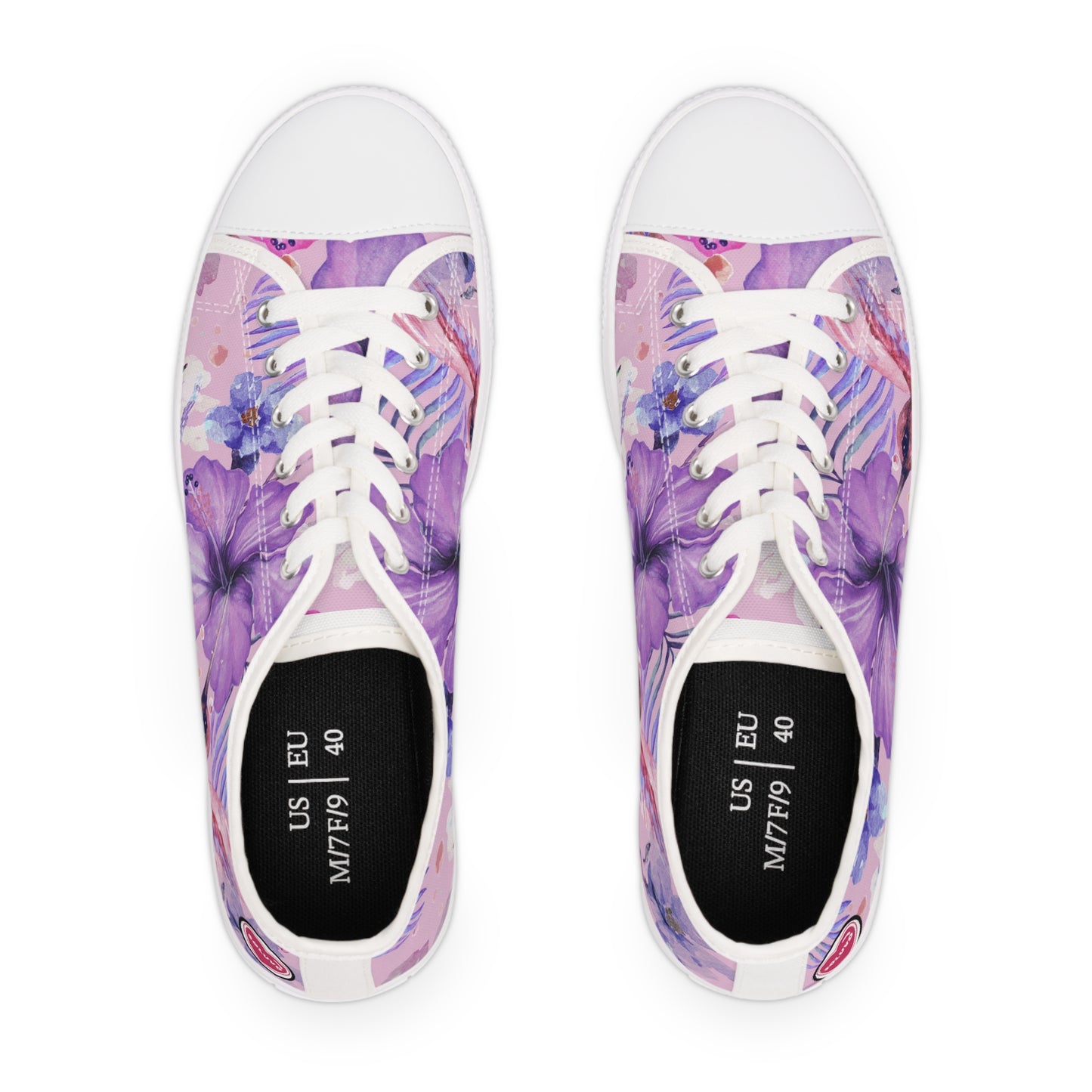 Soluvd Purple Vacay Women's Low Top Sneakers