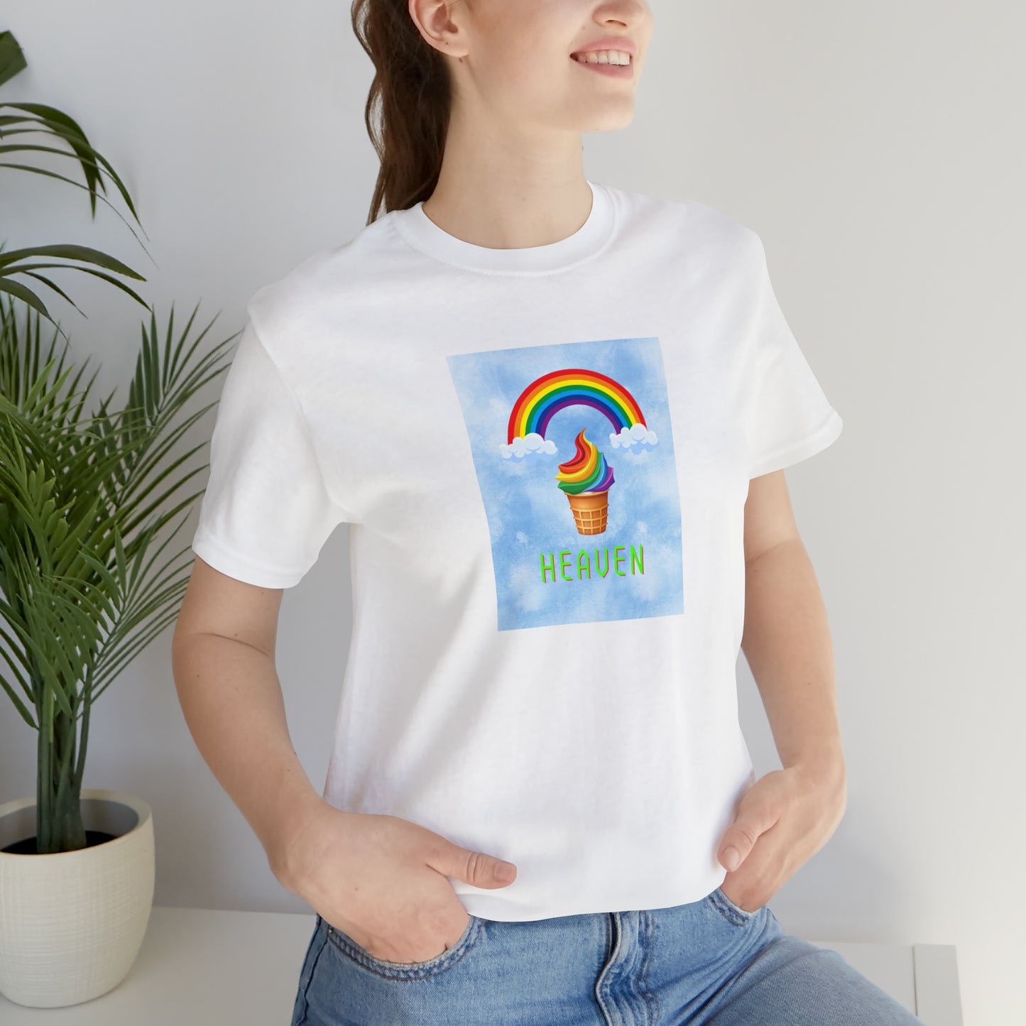 Soluvd Heaven Ice Cream Cone Unisex, Women's, Men's Short Sleeve Tee