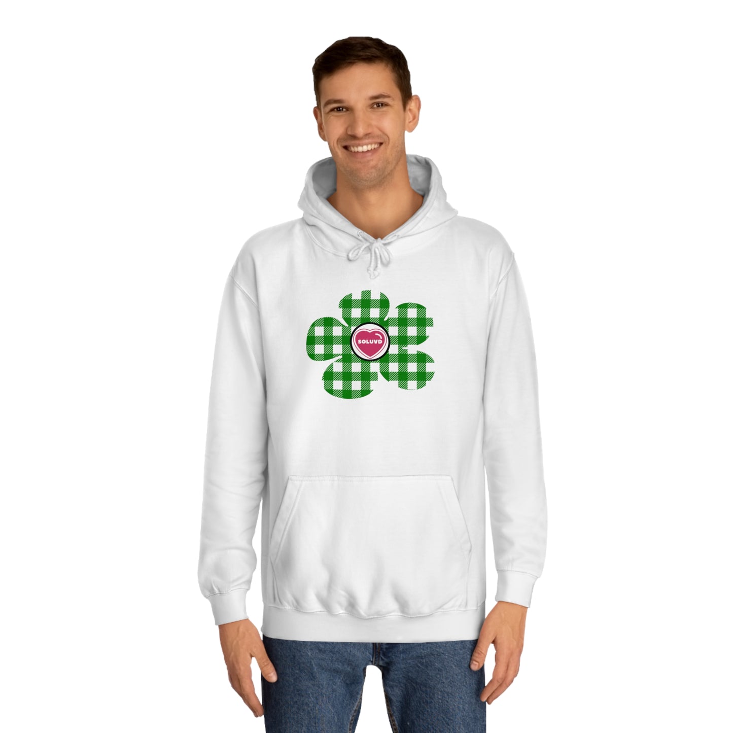 Soluvd Greenie Unisex College Hoodie