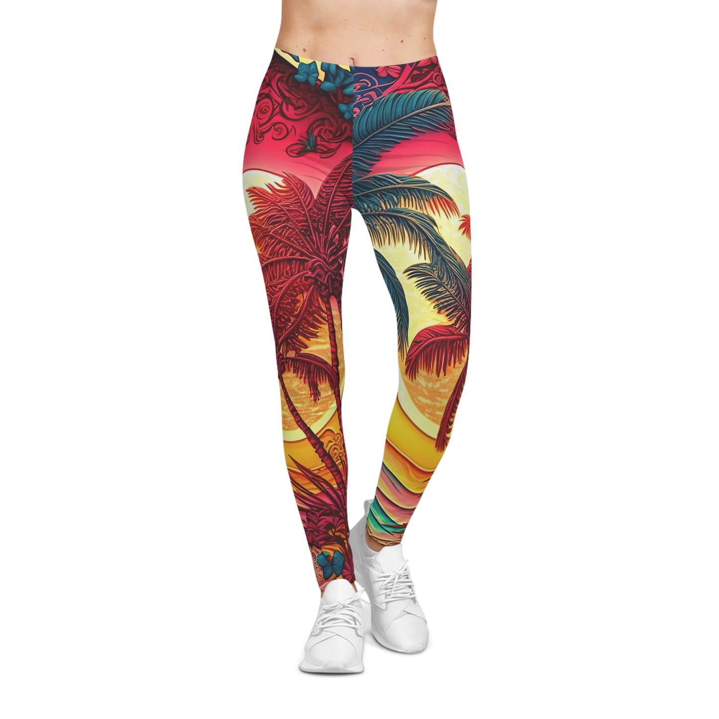 Soluvd SummerSun Women's Premium Leggings, Yoga Leggings