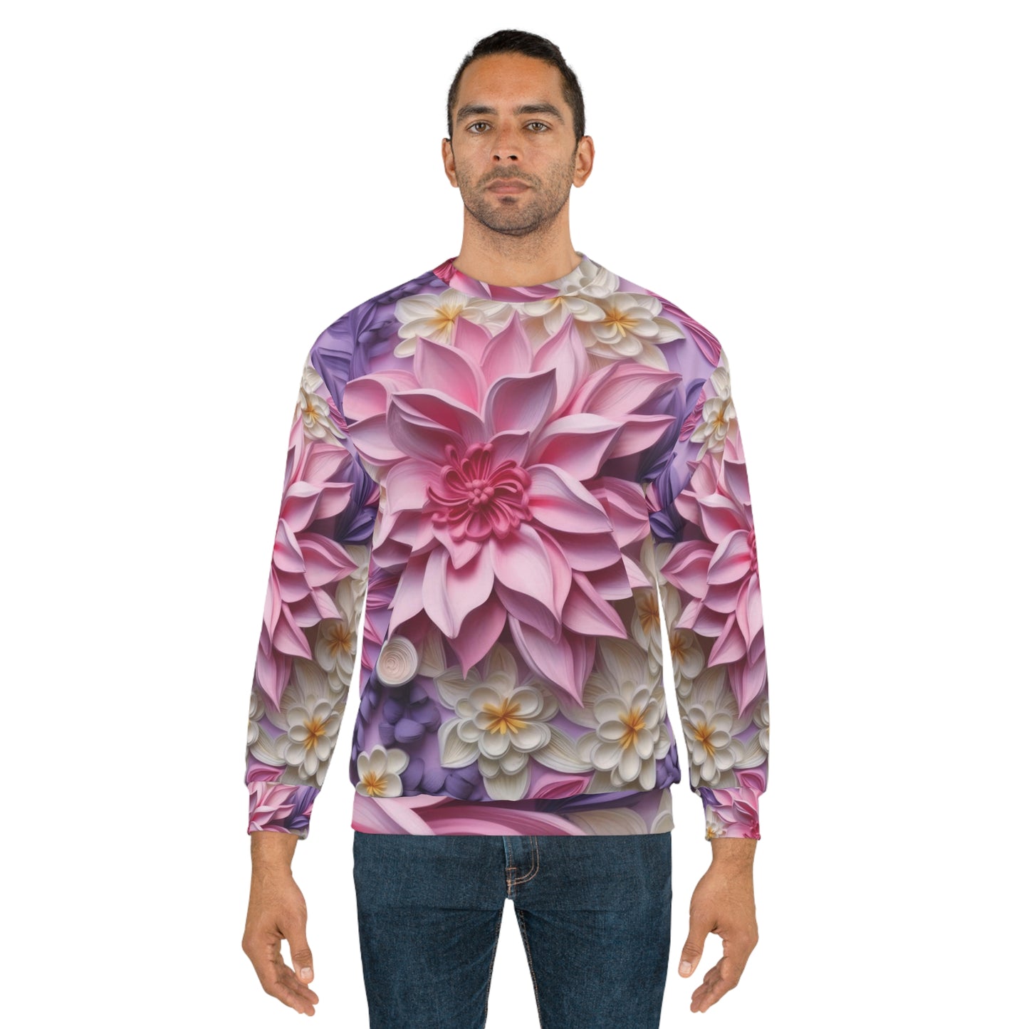 Poppin Floral Unisex Sweatshirt | Soluvd | Women's and Men's