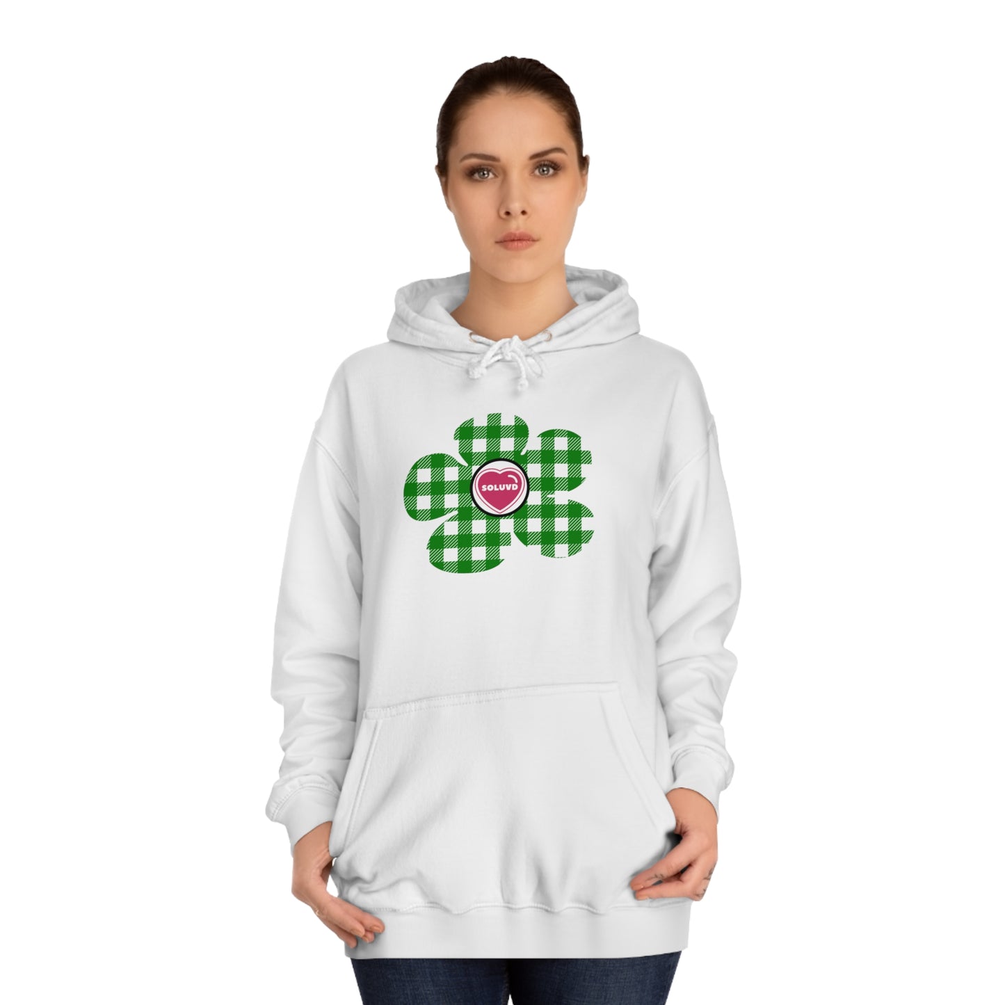 Soluvd Greenie Unisex College Hoodie