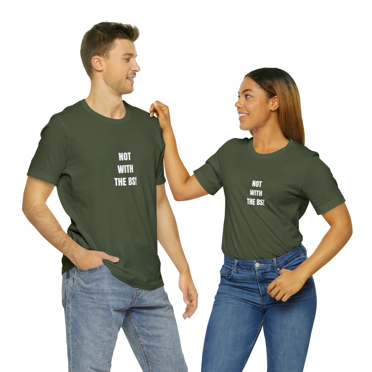 Soluvd Not With The BS! Unisex, Women's, Men's Jersey Short Sleeve Tee