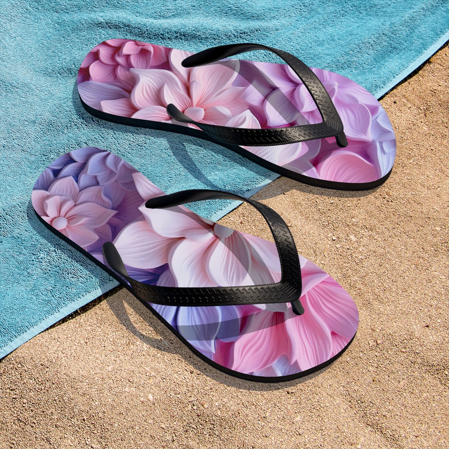 Soluvd 3D Flower An Unisex, Women's, Men's Flip-Flops