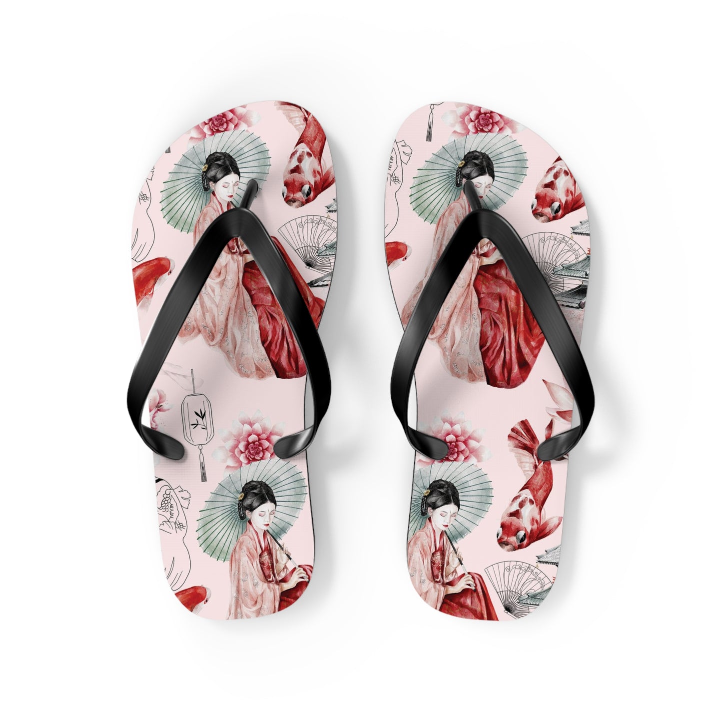 Soluvd Pink Pagoda Women's Flip Flops