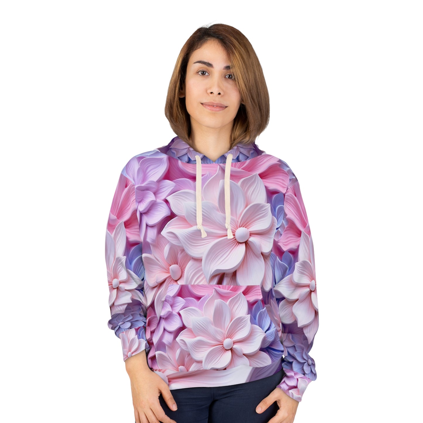 Soluvd 3D Flower An Unisex, Women's, Men's Pullover Hoodie