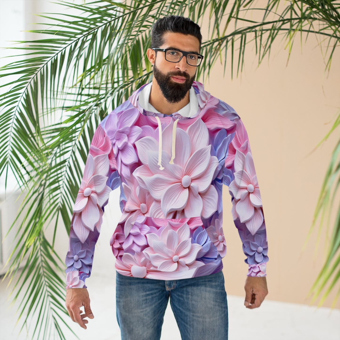 Soluvd 3D Flower An Unisex, Women's, Men's Pullover Hoodie