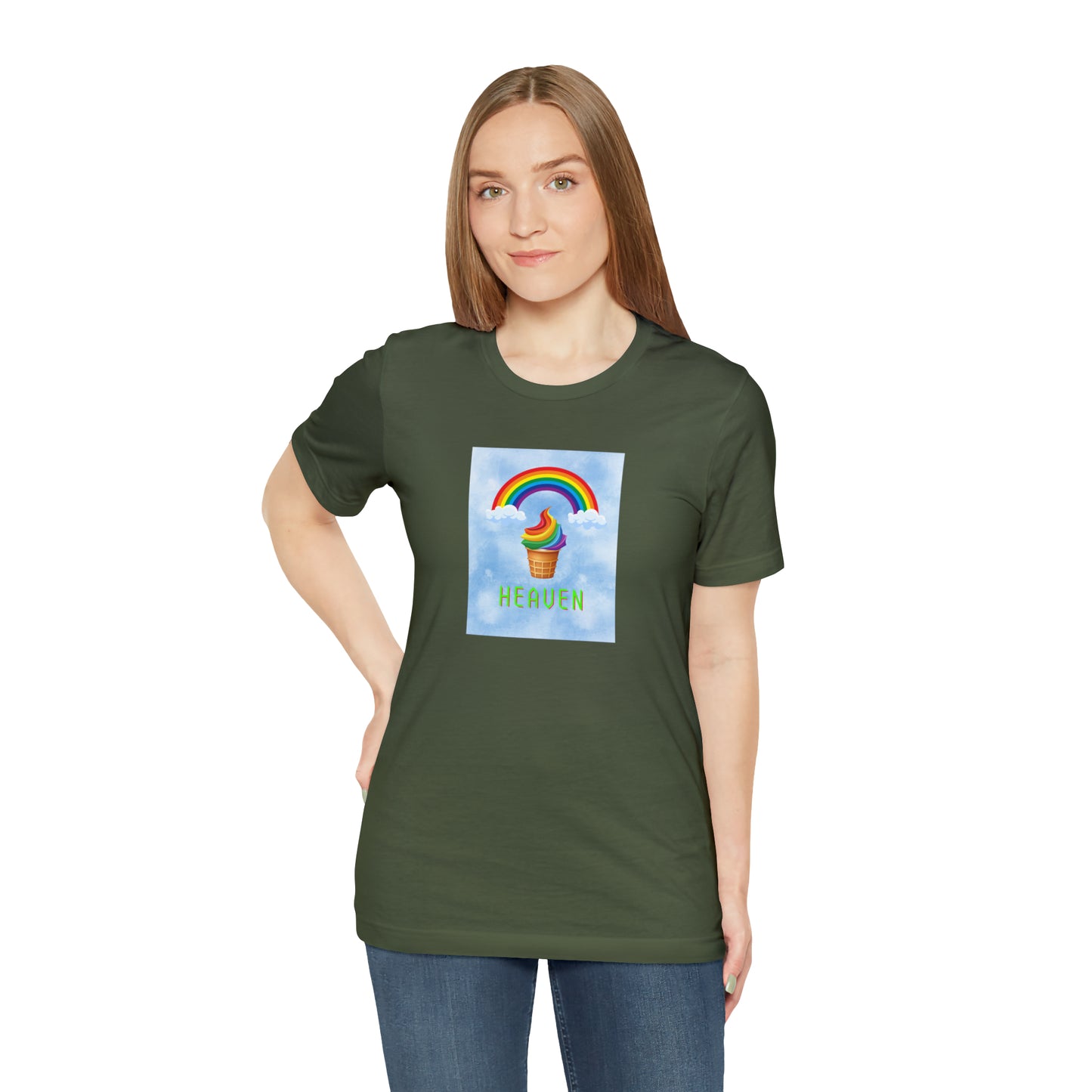 Soluvd Heaven Ice Cream Cone Unisex, Women's, Men's Short Sleeve Tee