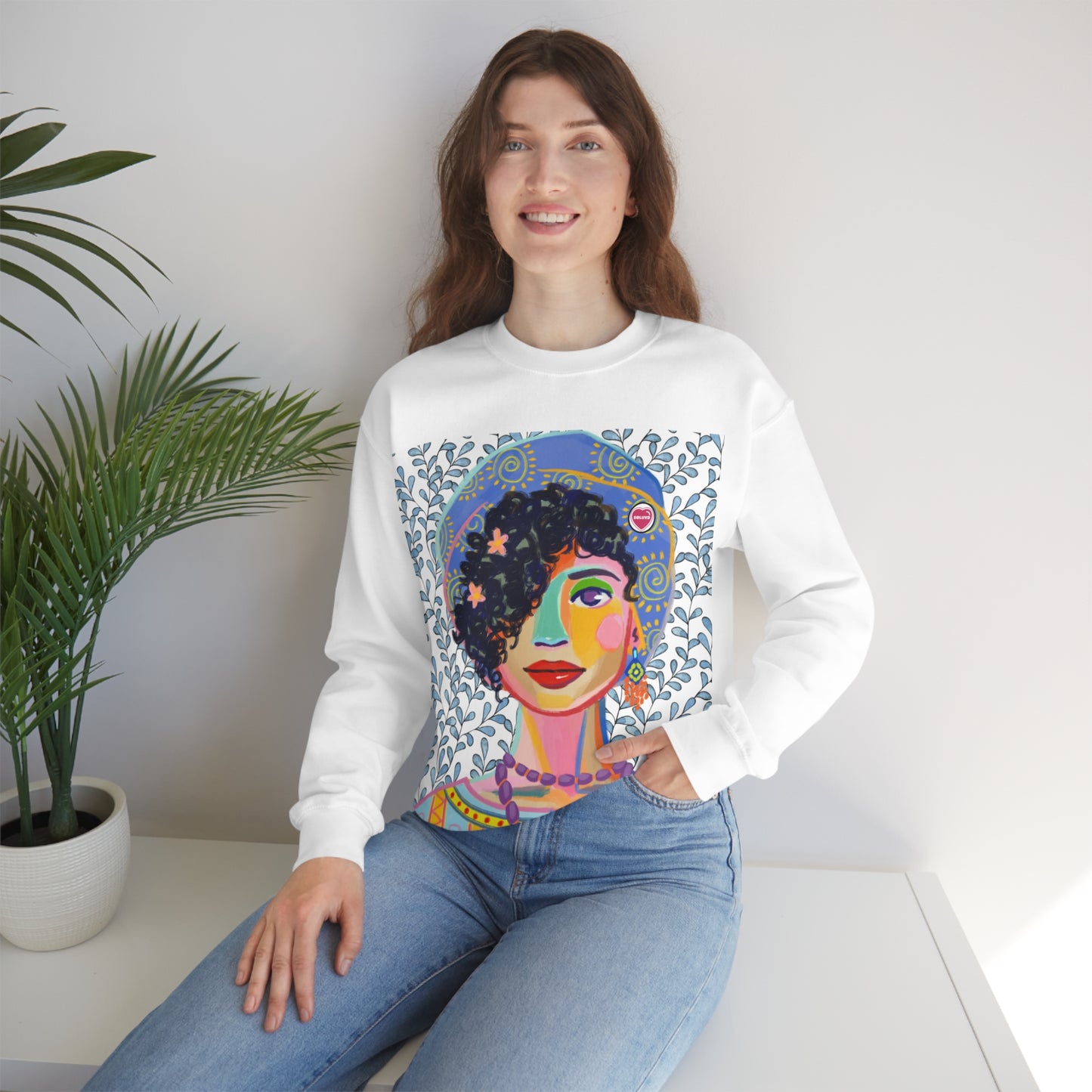 Soluvd Beret Unisex Heavy Blend™ Crewneck Sweatshirt
