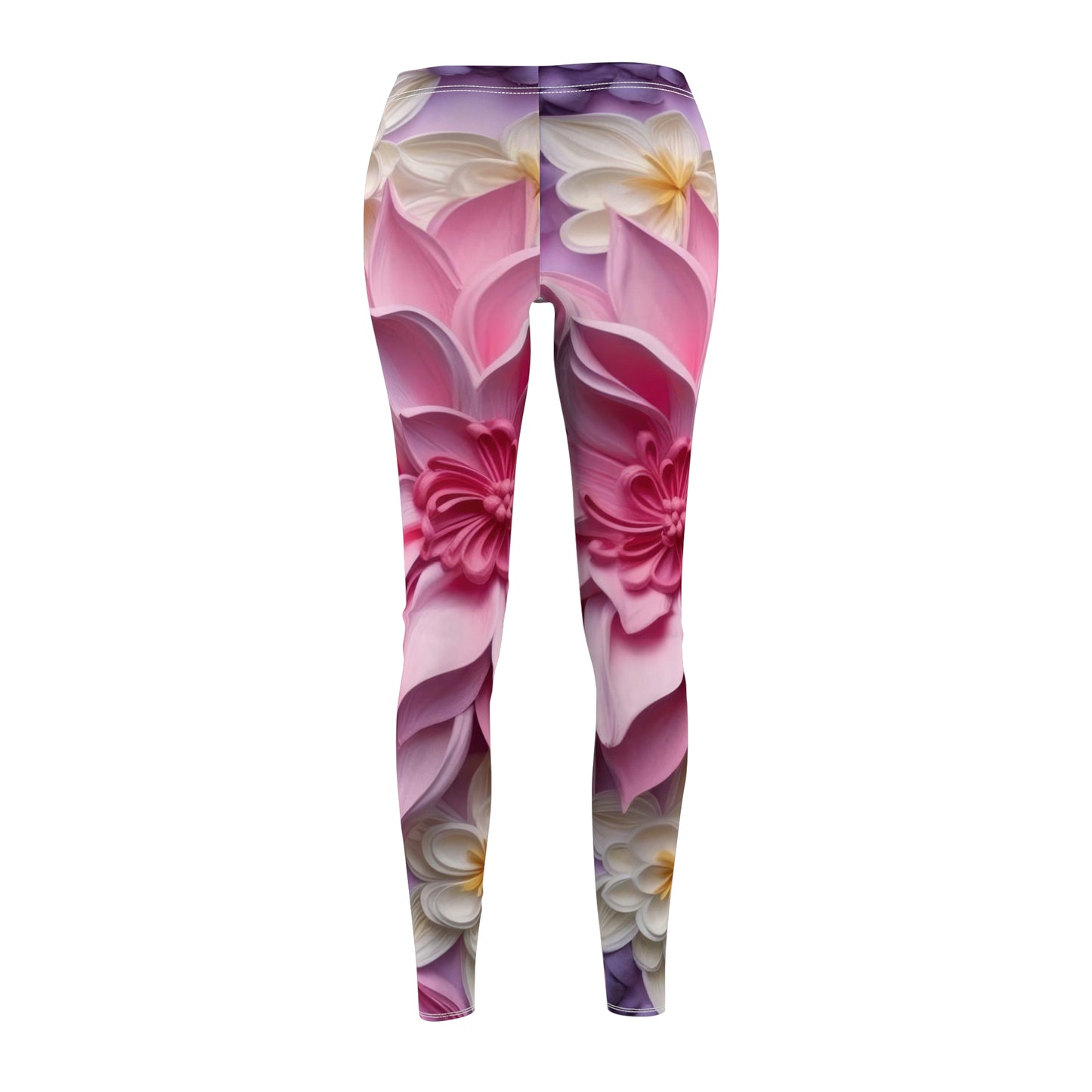 Soluvd Poppin Floral Women's Premium Leggings, Yoga Leggings