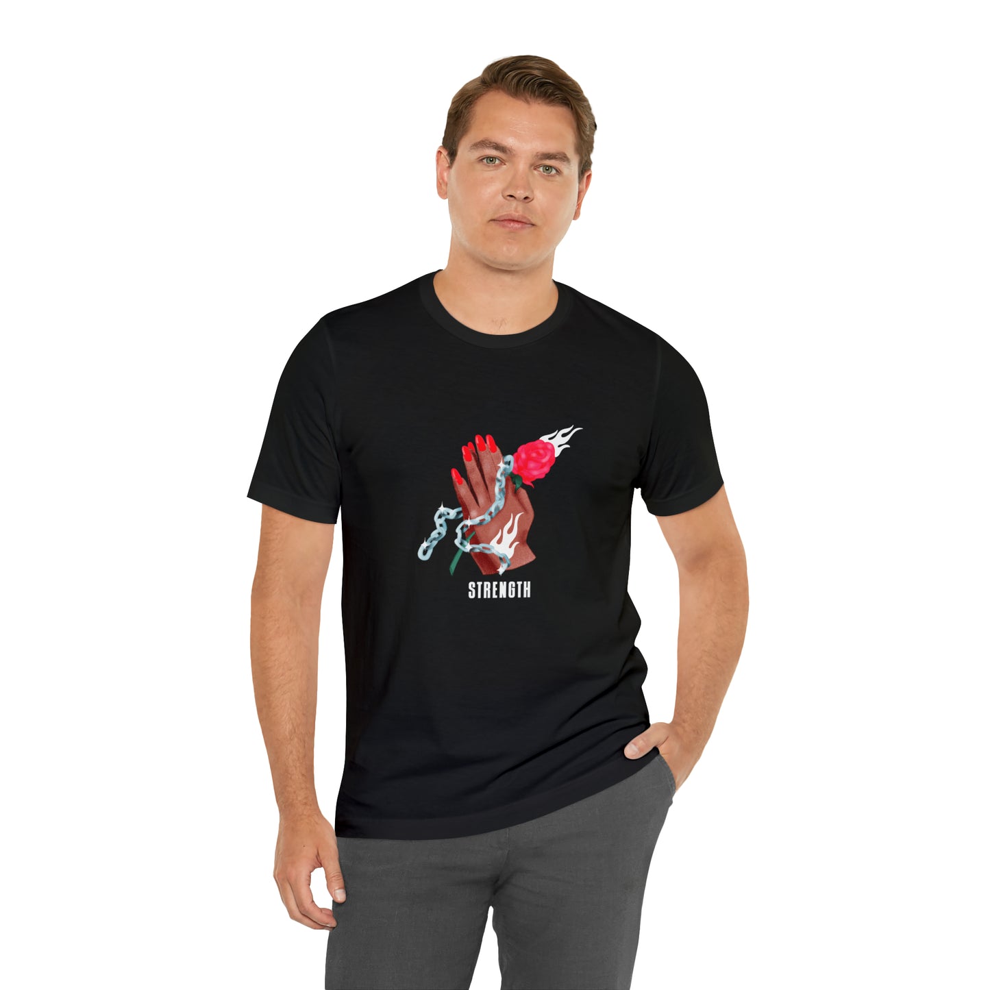Soluvd Strength Unisex, Women's, Men's Short Sleeve Tee