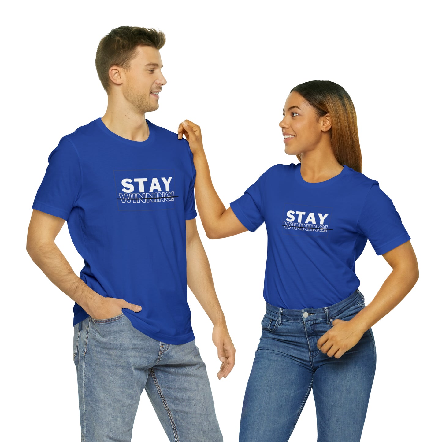 Soluvd Stay Winning Unisex, Women's, Men's Short Sleeve Tee