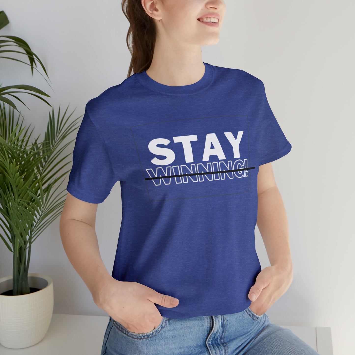 Soluvd Stay Winning Unisex, Women's, Men's Short Sleeve Tee