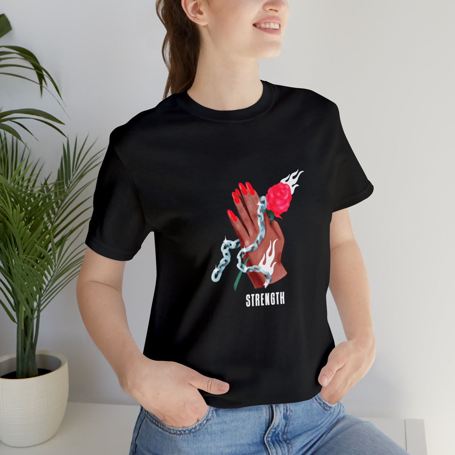 Soluvd Strength Unisex, Women's, Men's Short Sleeve Tee