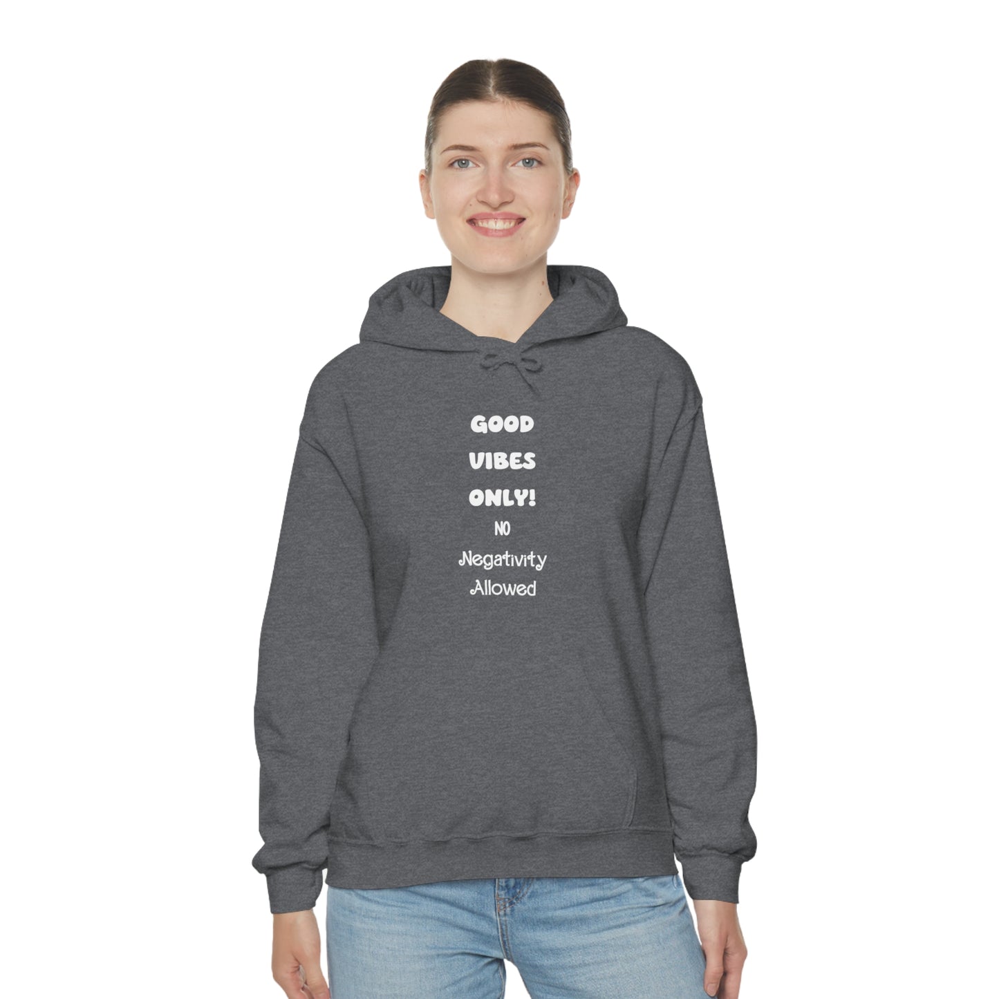 Soluvd Good Vibes Only No Negativity Allowed Unisex Heavy Blend™ Hooded Sweatshirt