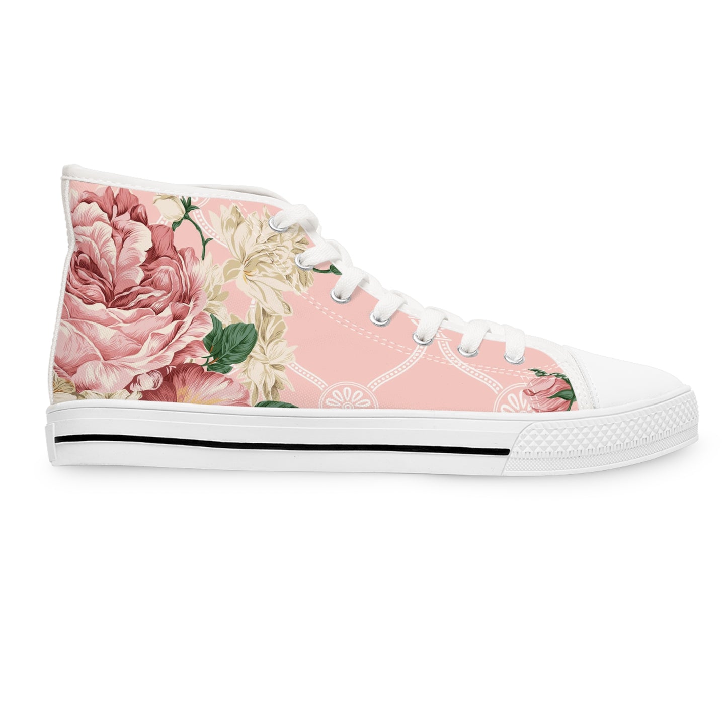 Soluvd Rosebud Women's High Top Sneakers