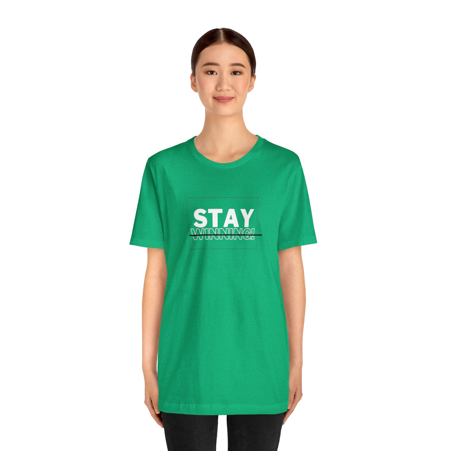 Soluvd Stay Winning Unisex, Women's, Men's Short Sleeve Tee