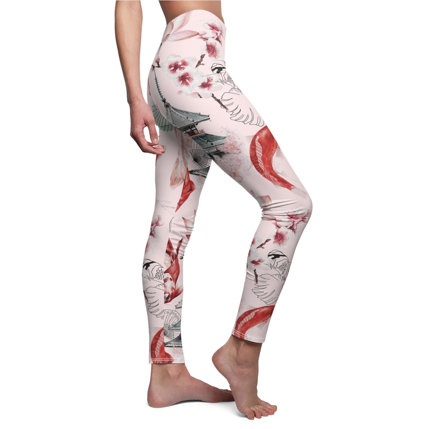 Soluvd Pink Pagoda Women's Casual Leggings