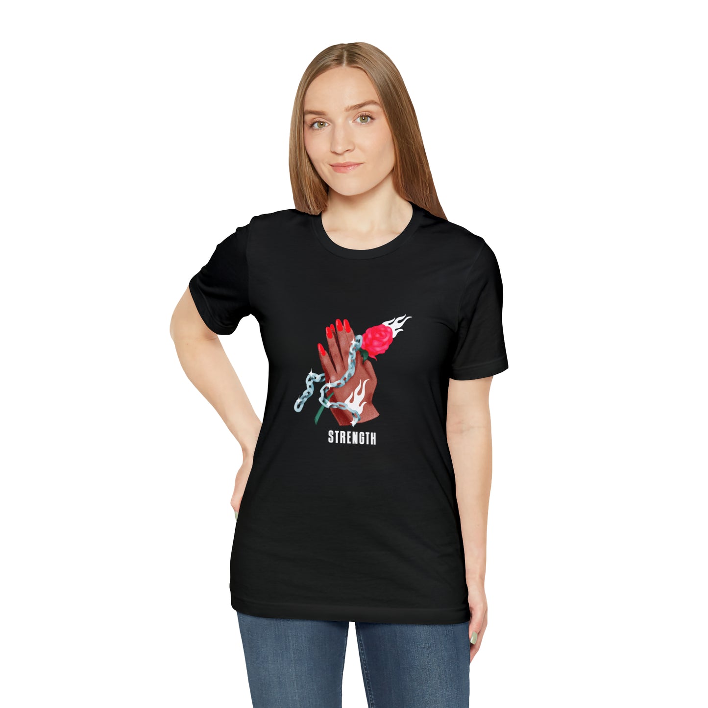Soluvd Strength Unisex, Women's, Men's Short Sleeve Tee