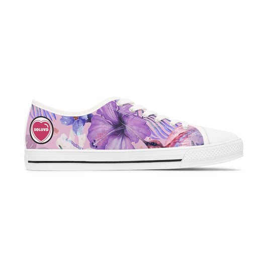 Soluvd Purple Vacay Women's Low Top Sneakers