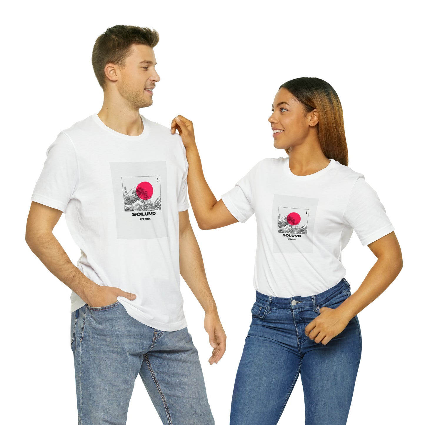 Soluvd Ink Waves Unisex, Women's, Men's Short Sleeve Tee