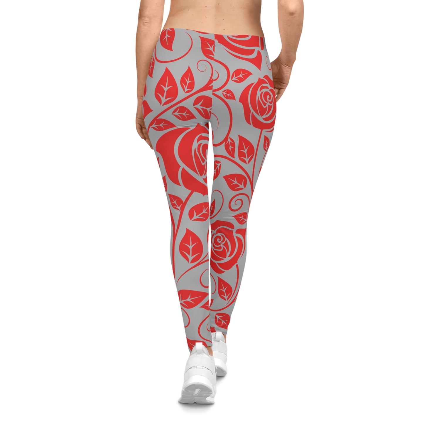 Soluvd Roses Women's Casual Leggings