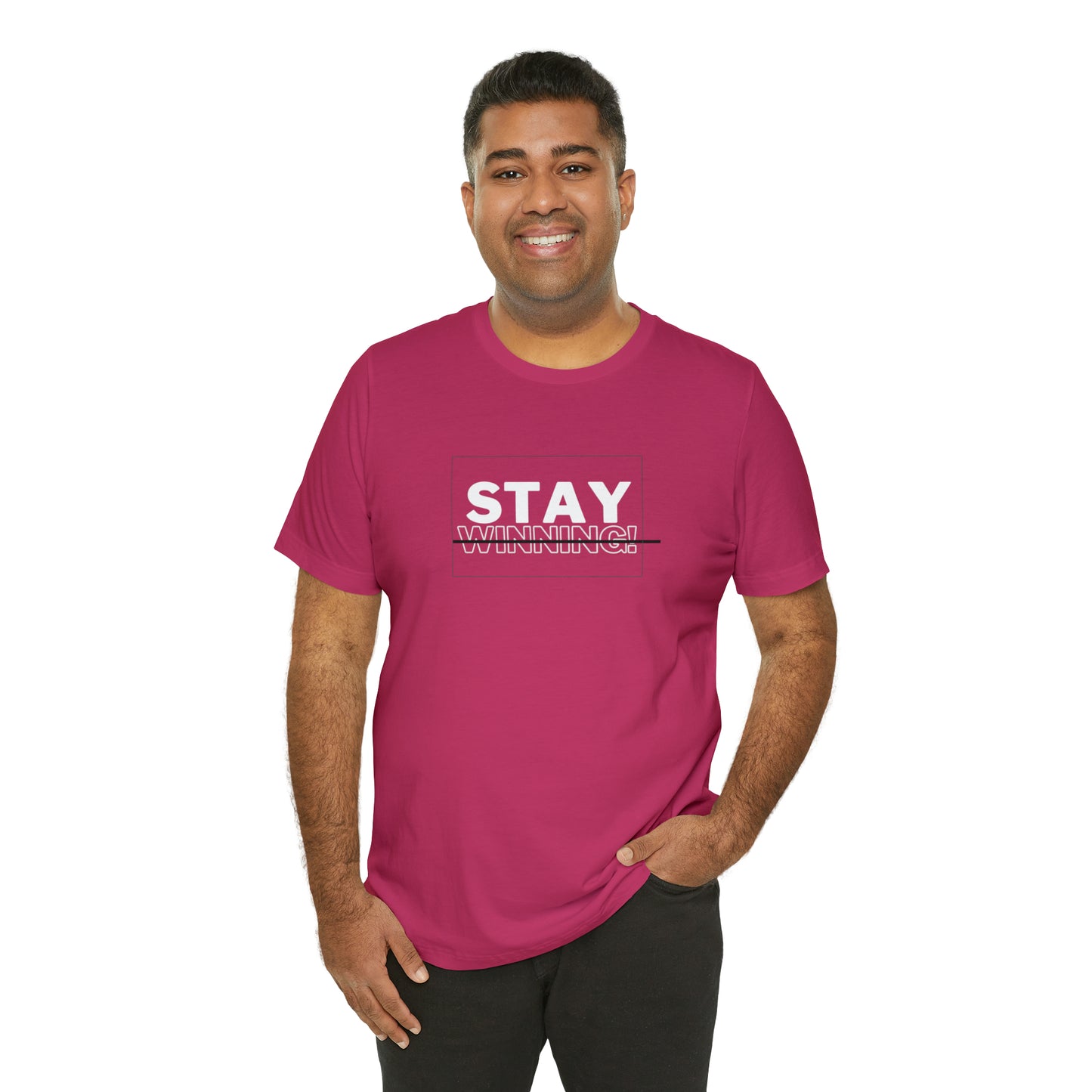 Soluvd Stay Winning Unisex, Women's, Men's Short Sleeve Tee