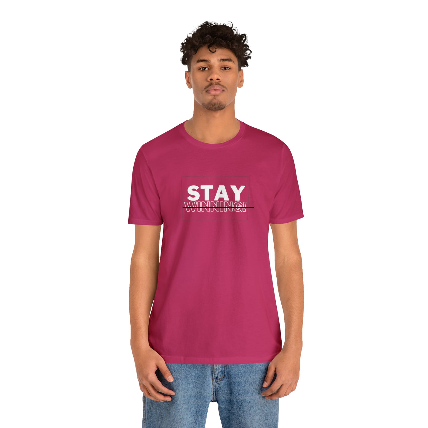 Soluvd Stay Winning Unisex, Women's, Men's Short Sleeve Tee