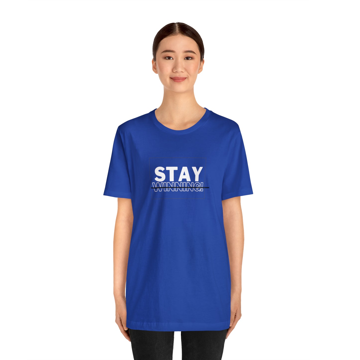 Soluvd Stay Winning Unisex, Women's, Men's Short Sleeve Tee