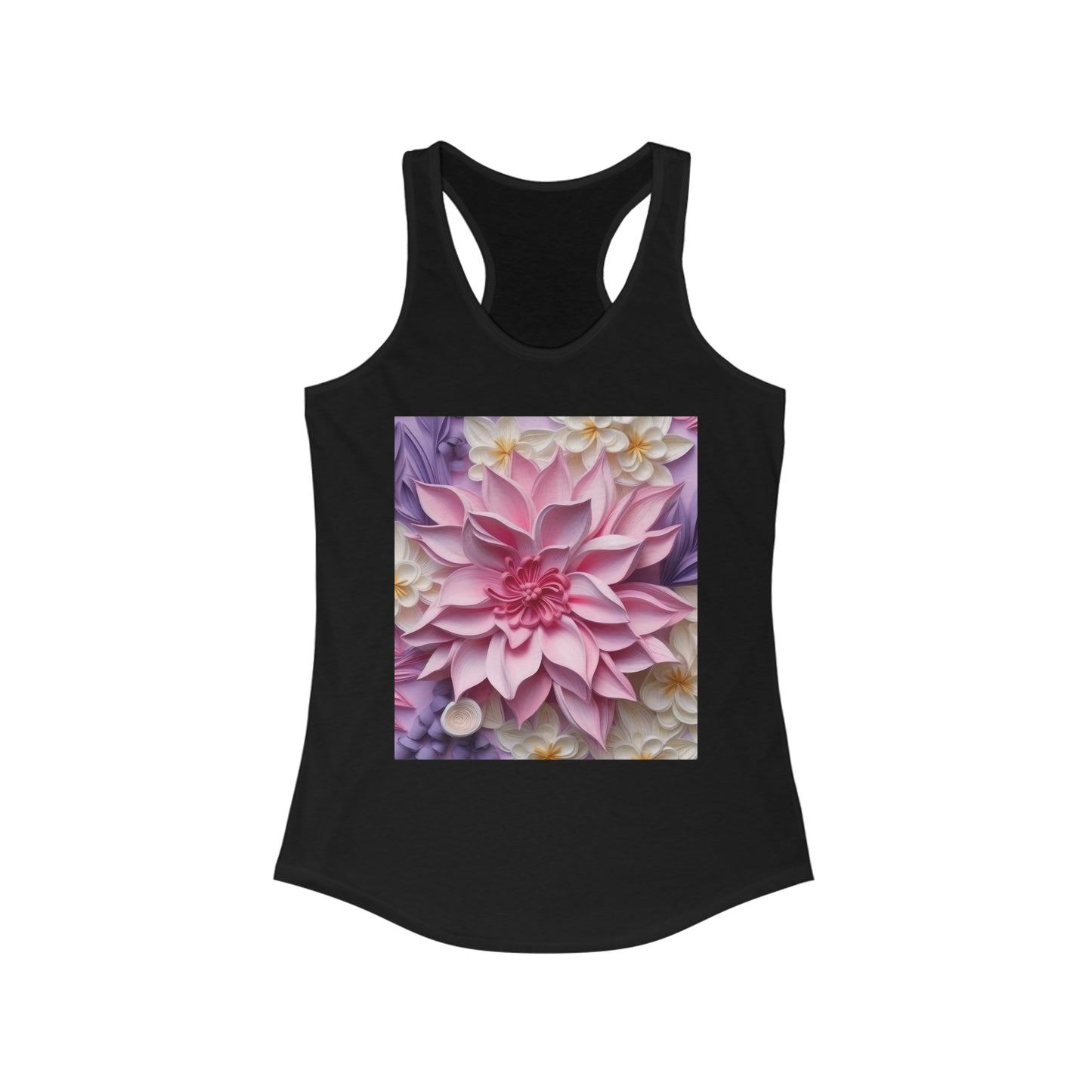 Soluvd Poppin Floral Women's Racerback Tank