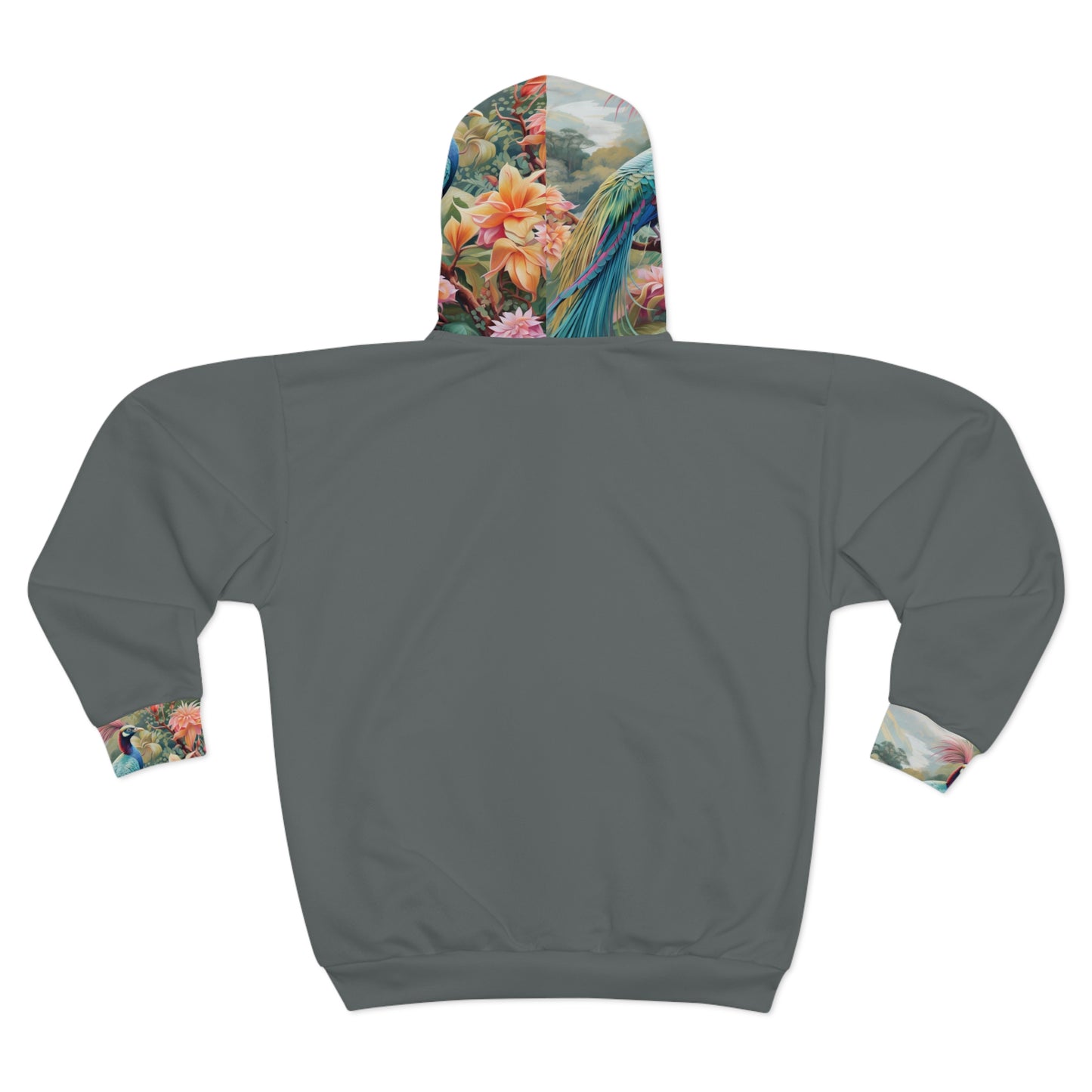 Soluvd Blue Bird Unisex, Women's, Men's Zip Hoodie (AOP)
