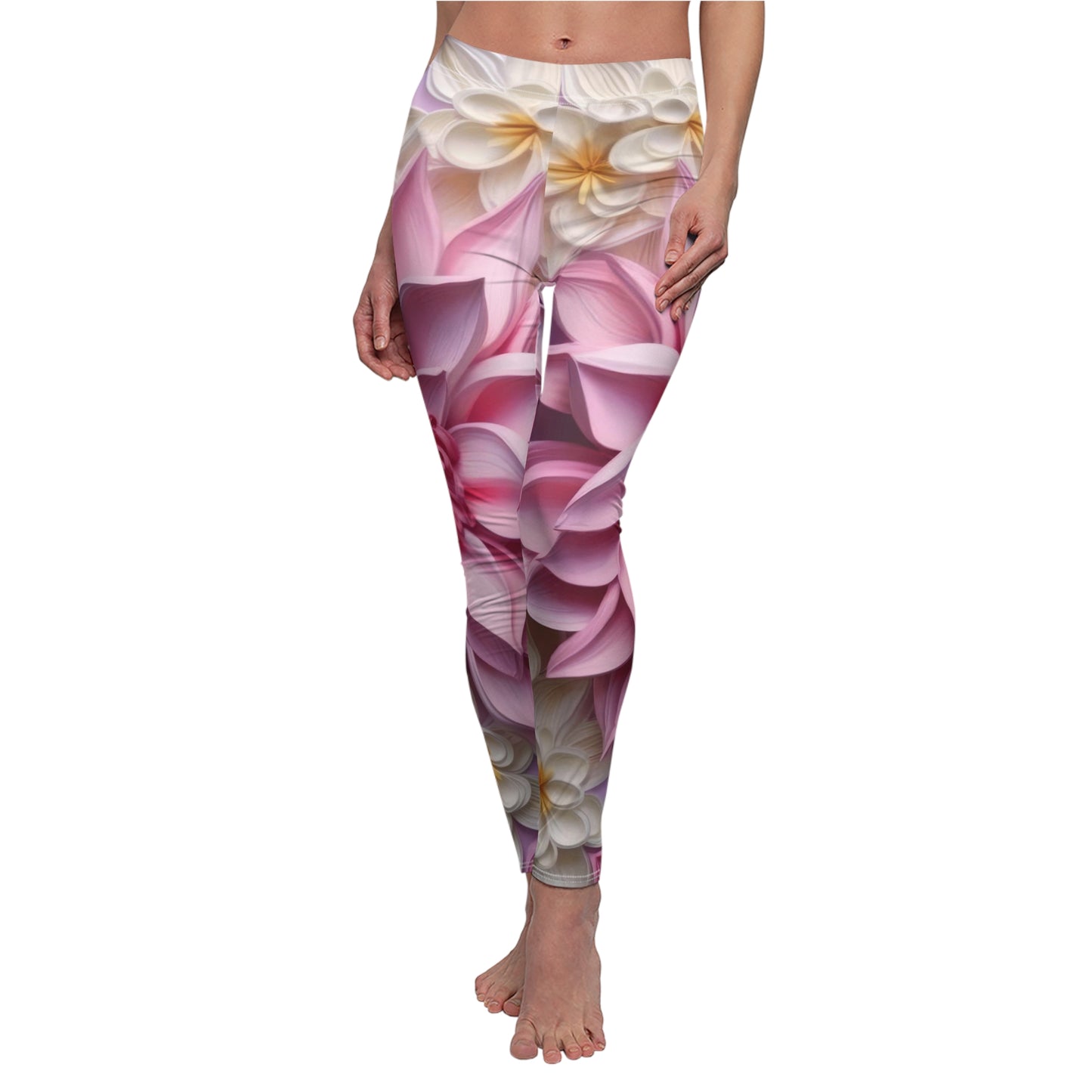 Soluvd Poppin Floral Women's Premium Leggings, Yoga Leggings