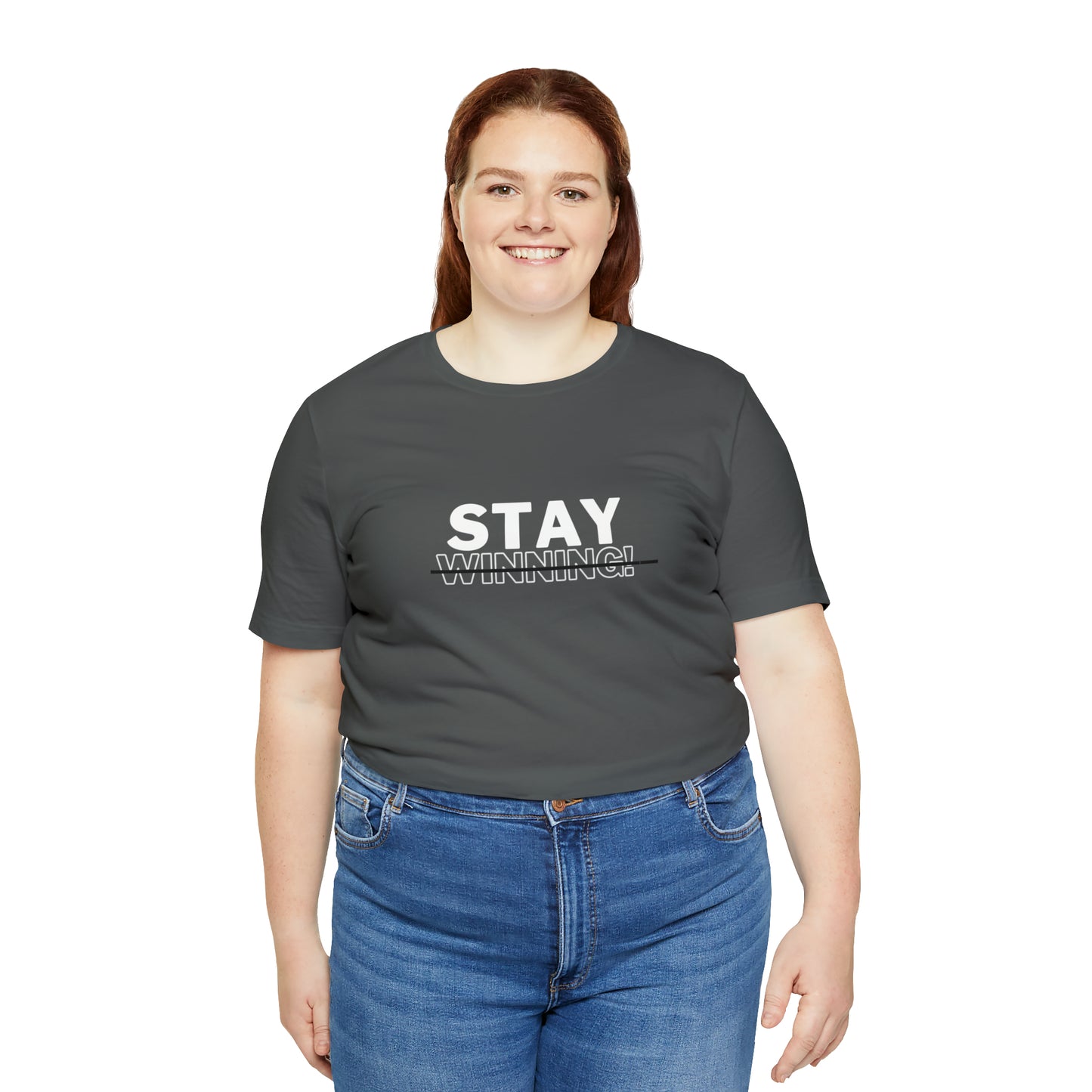 Soluvd Stay Winning Unisex, Women's, Men's Short Sleeve Tee
