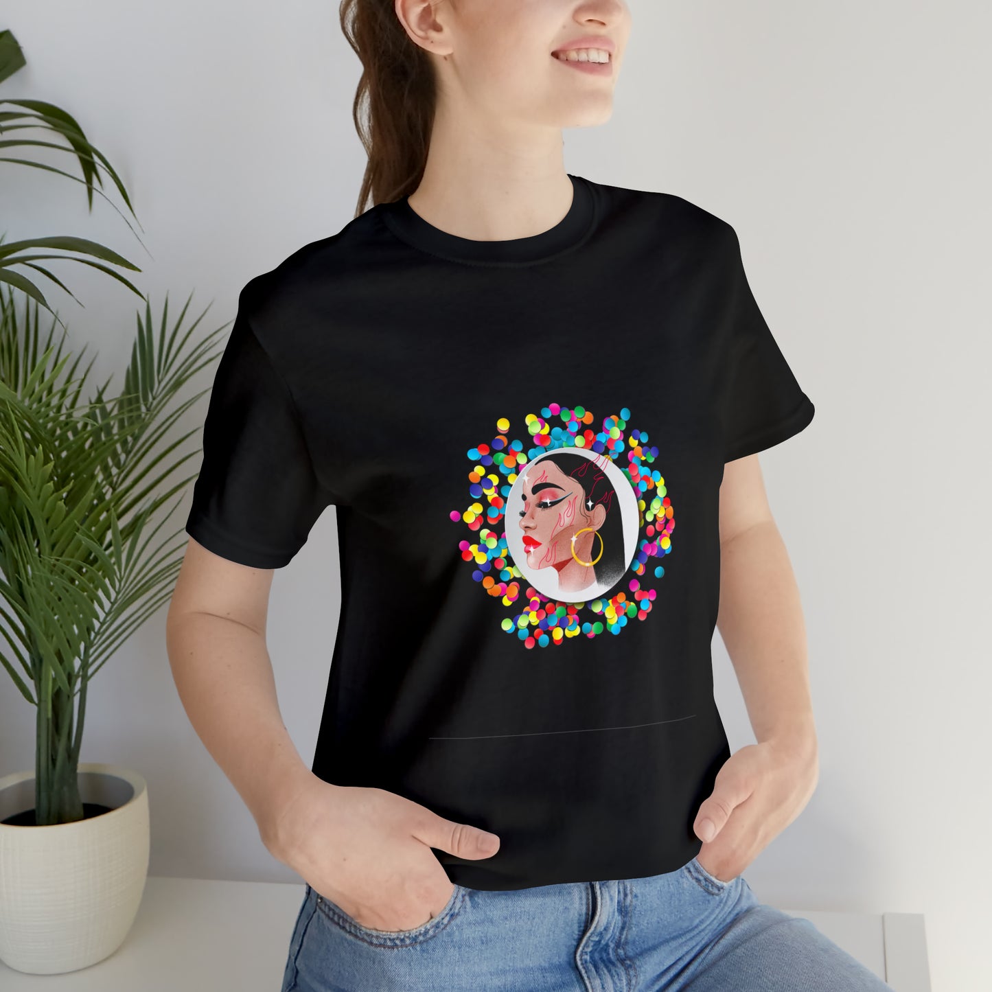 Soluvd Confetti Unisex, Women's, Men's Short Sleeve Tee