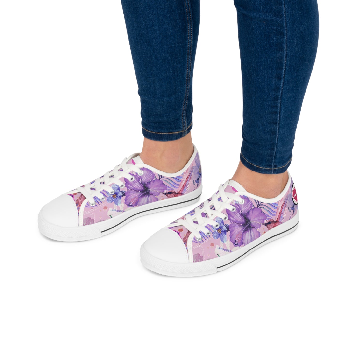 Soluvd Purple Vacay Women's Low Top Sneakers