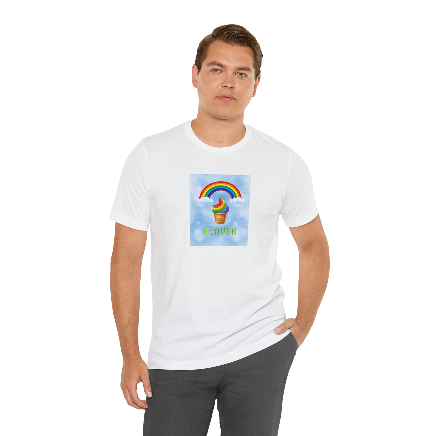 Soluvd Heaven Ice Cream Cone Unisex, Women's, Men's Short Sleeve Tee