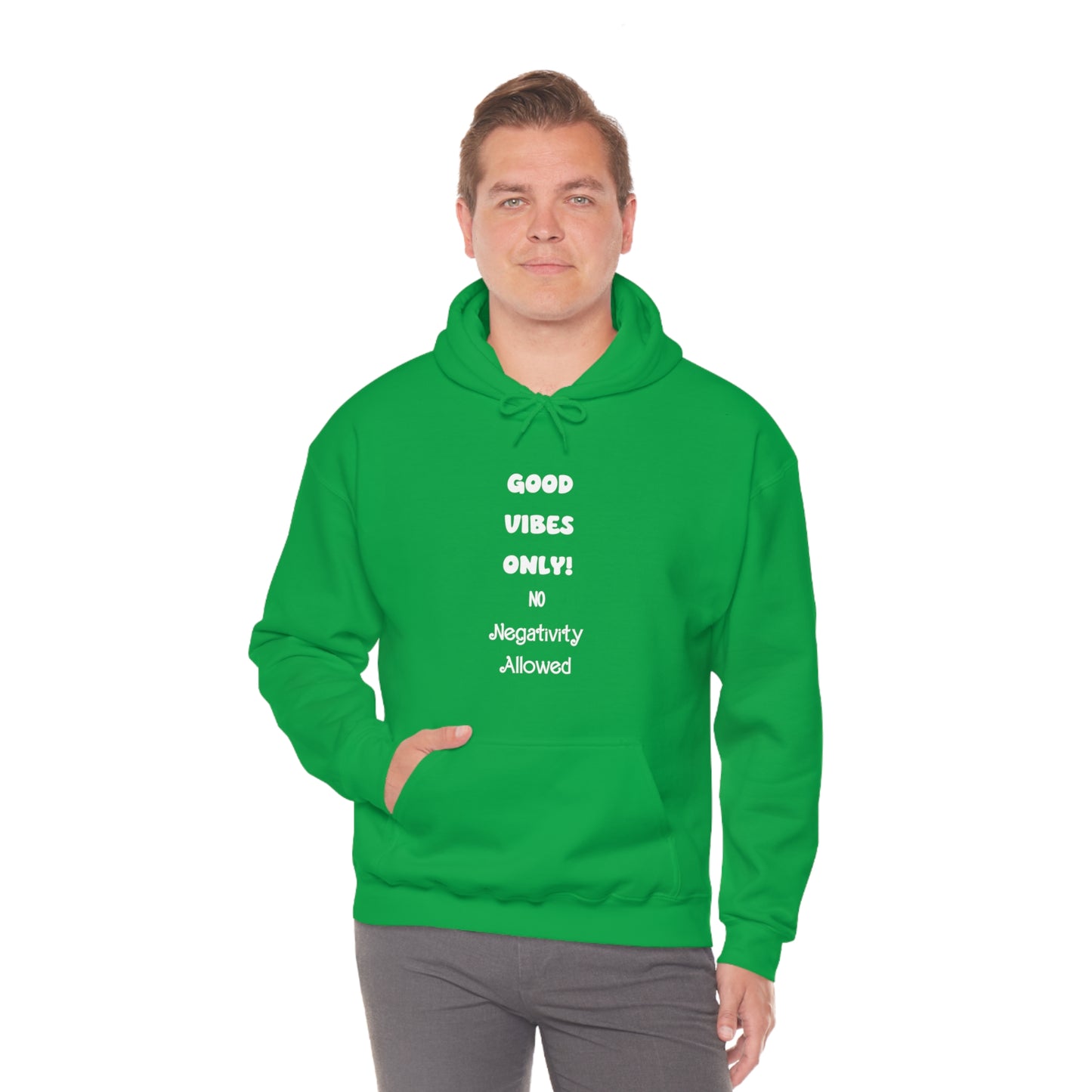 Soluvd Good Vibes Only No Negativity Allowed Unisex Heavy Blend™ Hooded Sweatshirt