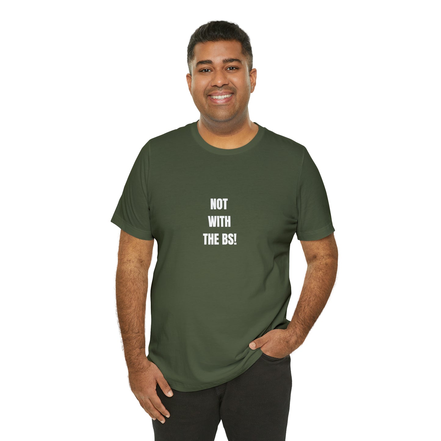 Soluvd Not With The BS! Unisex, Women's, Men's Jersey Short Sleeve Tee