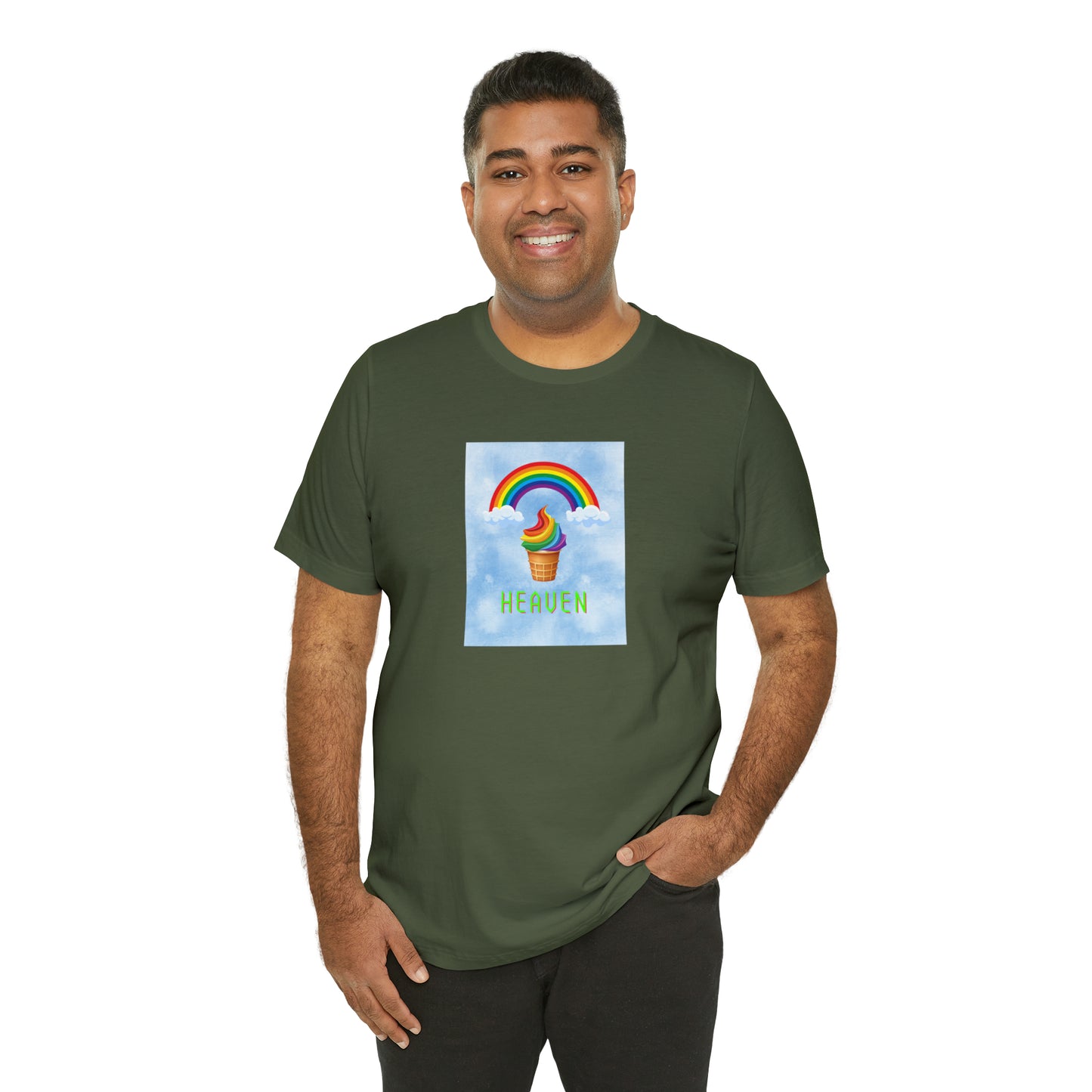 Soluvd Heaven Ice Cream Cone Unisex, Women's, Men's Short Sleeve Tee